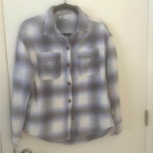 Hollister  Boyfriend Fit Plaid Button-Up Shirt